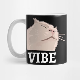 Vibing or vibe cat emote dank meme catjam Mug